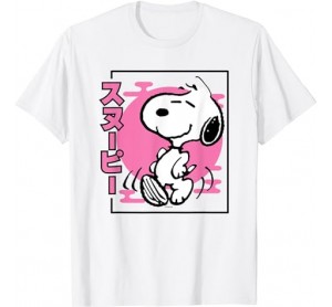 Peanuts - Snoopy Pink BG T-Shirt